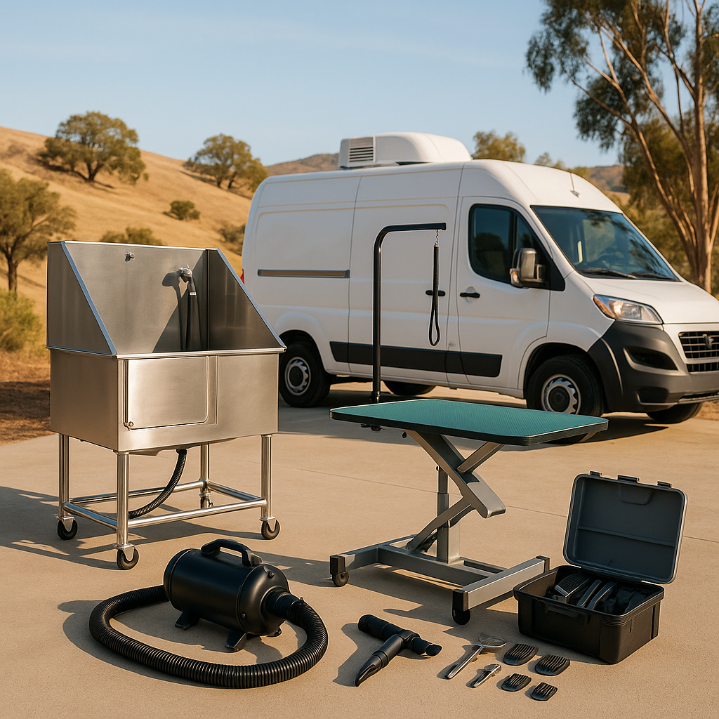 Mobile Pet Grooming Installation in Brea, Ca